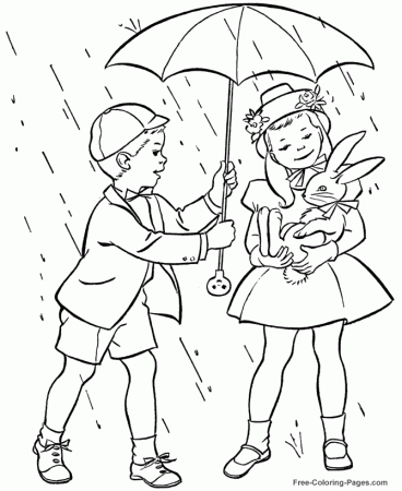 Spring coloring pictures 23