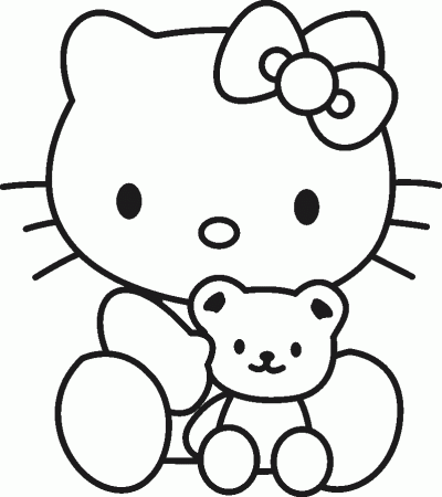 Kids Coloring Pages Hello Kitty For Free