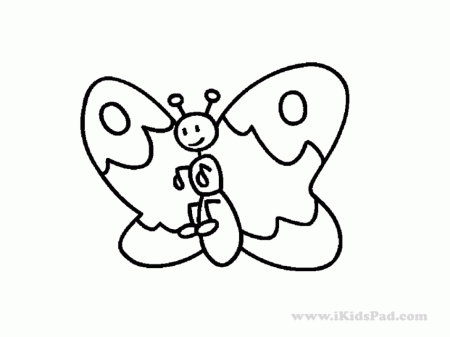 Butterfly Coloring Pages For Kids To Print Free Printable Simple 