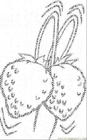 Coloring Pages Strawberry 20 (Food & Fruits > Berries) - free 