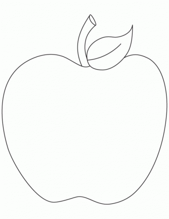 Apple Color Page | Printable Coloring Pages