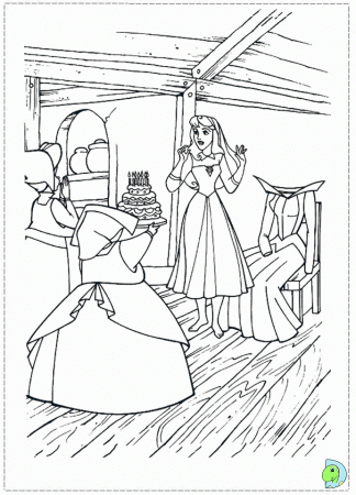 Sleeping Beauty Coloring page, Aurora coloring page