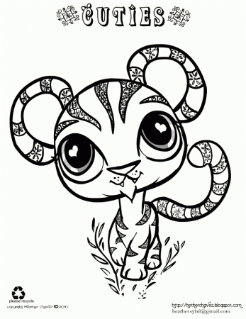 Heather Chavez: tiger coloring page