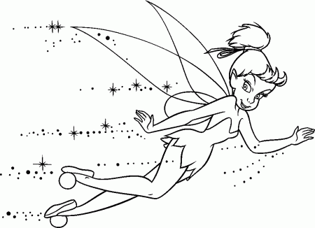 Free Coloring Pages Tinkerbell Printable