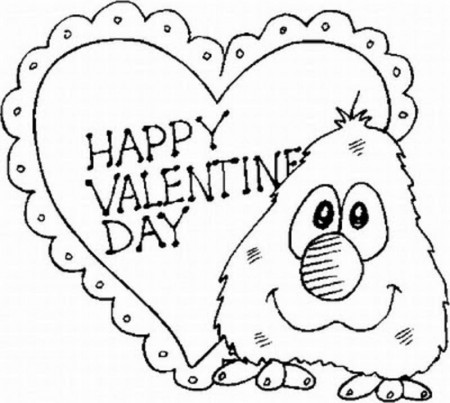 Cute Valentines Day Coloring Pages - d'