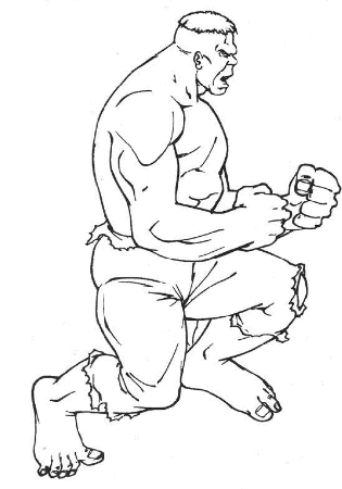 The Incredible Hulk Coloring Page | Printable Coloring Pages