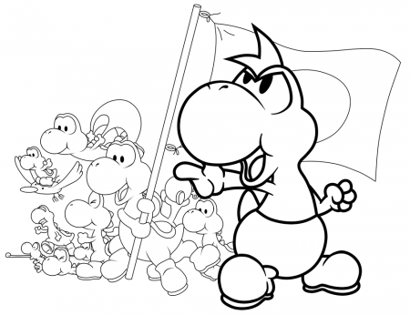 Yoshi Coloring Page - Free Coloring Pages For KidsFree Coloring 