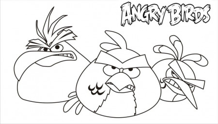 Angry Birds Picture To Coloring Pages Free | Coloring Pages For Kids