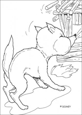 Three little Pigs coloring pages : 18 free Disney printables for 