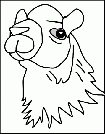 Camel - Free Coloring Pages for Kids - Printable Colouring Sheets