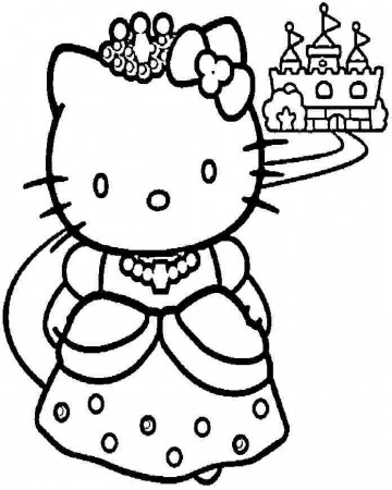 Colouring Sheets Cartoon Hello Kitty Printable Free For Boys & Girls #
