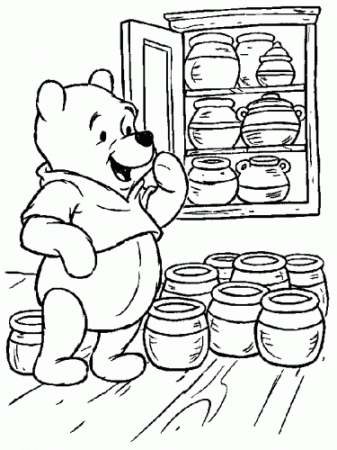 Winnie The Pooh Bear | Disney Coloring Pages