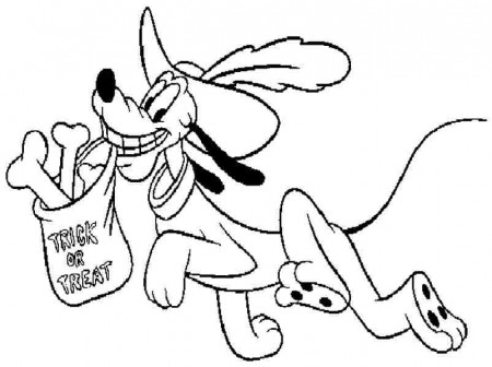 Coloring Pages Cartoon Disney Pluto Free For Toddler #