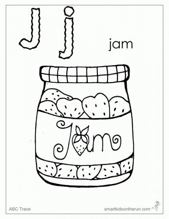 Letters Fun Coloring Pages - J
