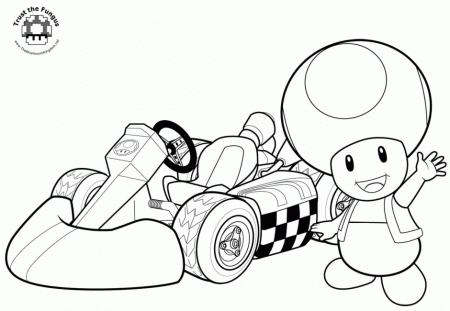 Mario Kart Coloring Pages 10 73110 Mario Kart Coloring Page
