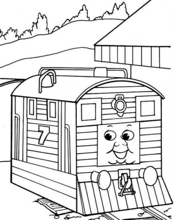 Free Printable Cartoon Thomas The Train And Friends Coloring 