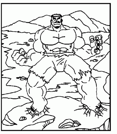 Incredible Hulk Free Coloring Pages