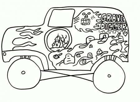 Free Monster Jam Printable Coloring Pages Download 192404 Carolina 