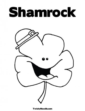 shamrock coloring - Quoteko.