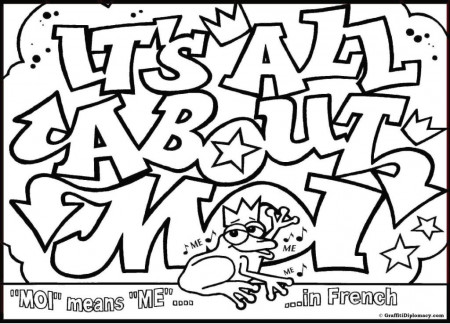 OMG! Another Graffiti Coloring Book of Room Signs - Learn to draw 