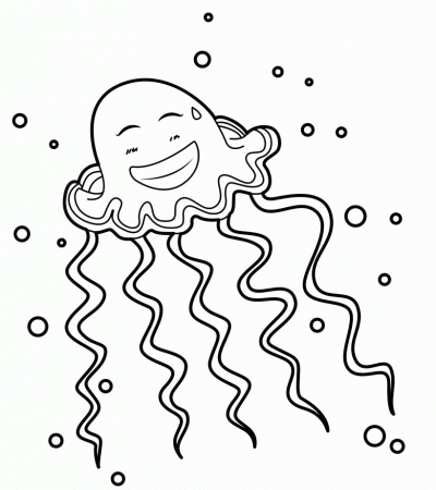 Downloadable Jellyfish Coloring Page Hn - deColoring