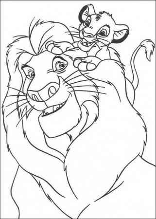 coloring pages Lion King | Baby Shower