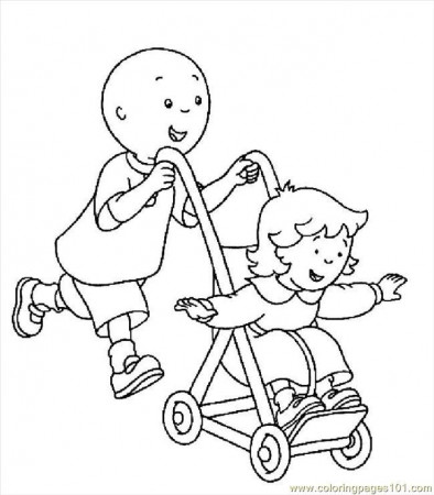 Coloring Pages Caillou007 (Cartoons > Caillou) - free printable 