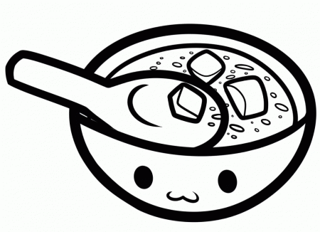 bowl of soup Colouring Pages (page 3)