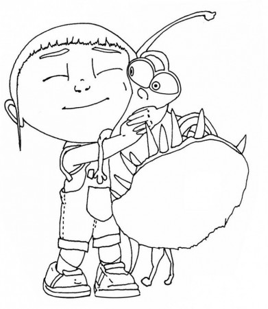 Mutual Cuddle Coloring Page - Kids Colouring Pages