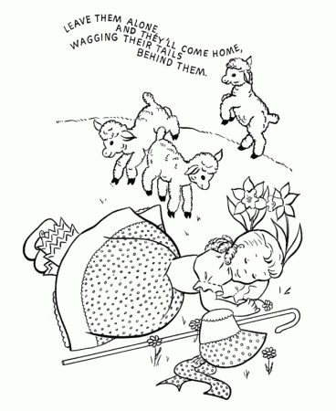 bo-peep Colouring Pages (page 2)