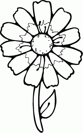Big flower coloring pages printables