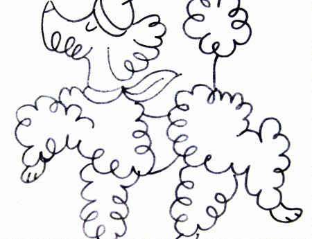Poodle Drawing Outlinefeeling Stitchy Guest Tutorial Paris And 