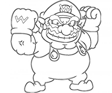 wario coloring sheets - Quoteko.