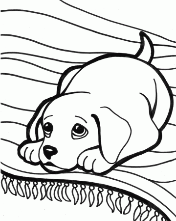 Puppies Who Are Armchair Ride Coloring Page - Puppies Coloring 
