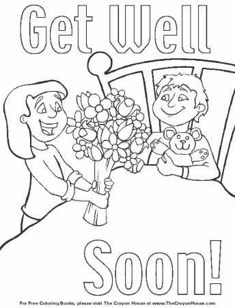 Get Well soon Colouring Pages (page 3)
