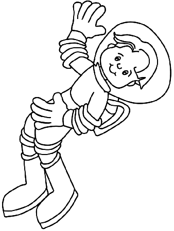 Astronaut Space Coloring Pages & Coloring Book