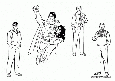 Superman Coloring Pages For Kids - Free Coloring Pages For 
