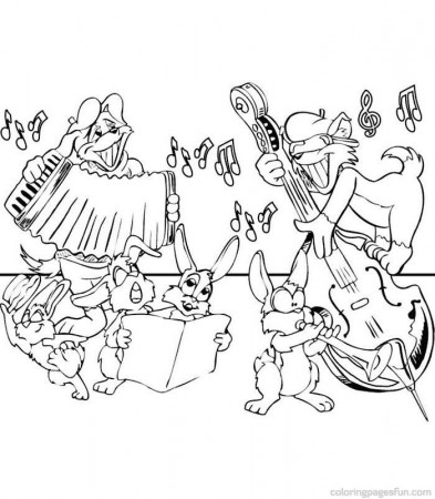 Musical Instruments | Free Printable Coloring Pages 