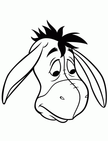 Easy Eeyore Coloring Page | Free Printable Coloring Pages