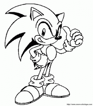 Sonic Coloring Pages Babyies