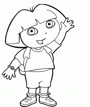 Dora's Hand Picked One Coloring Page - Kids Colouring Pages