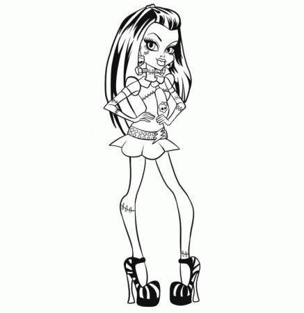 monster high coloring pages to print2 Monster High Pictures To 