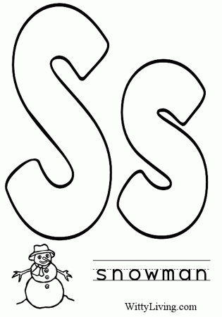 Coloring Pages Letter S - Kids Crafts for Kids to Make