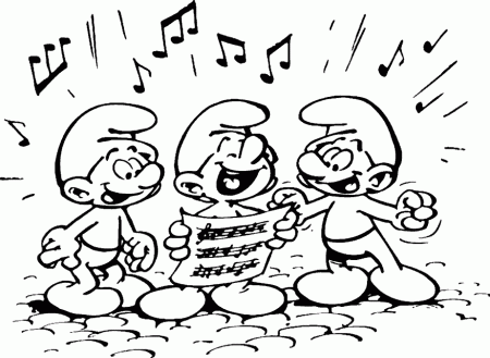 Smurf Sing Coloring Pages Free : New Coloring Pages