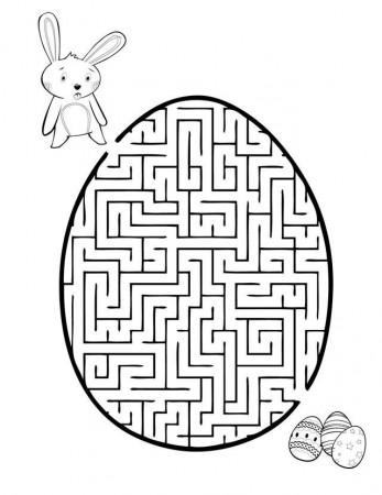 Easter Egg Maze - Free Printable Coloring Pages