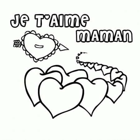 pour maman Coloriage