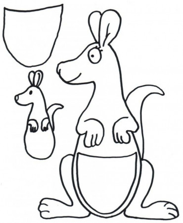 Kangaroo Coloring Pages Preschool | 99coloring.com