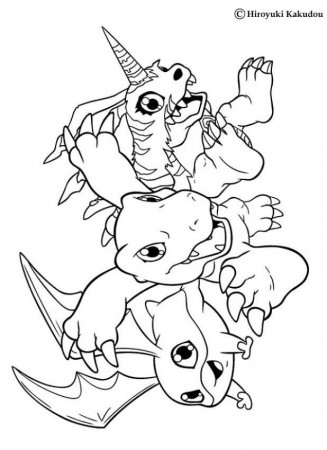 Digimon Season 2 Coloring Pages | Coloring Pages For Kids