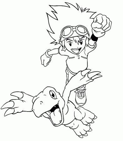 Digimon Tamers Coloring Pages