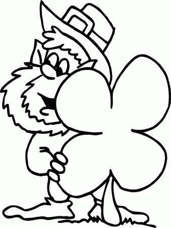 Print St Patricks Day Leprechaun Coloring Pages Com Images 1: St 